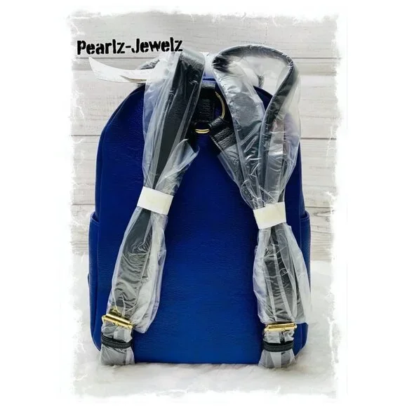 Loungefly Disney Winnie the Pooh Blue Verbiage Mini Backpack  display picture 2